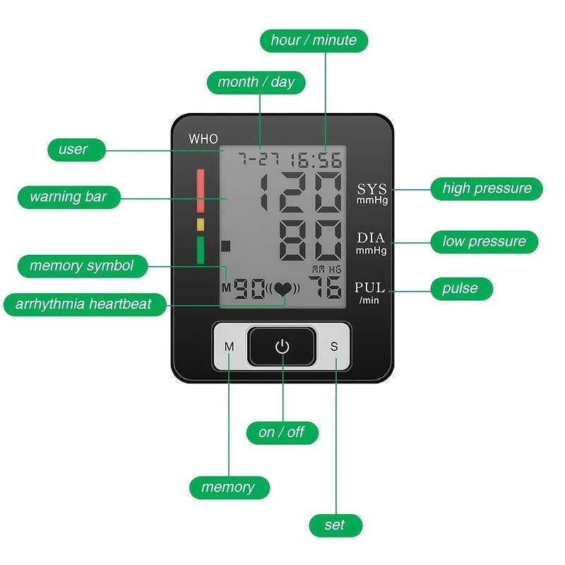 CHANG KUN CK-W133 Automatic Wrist Blood Pressure Monitor