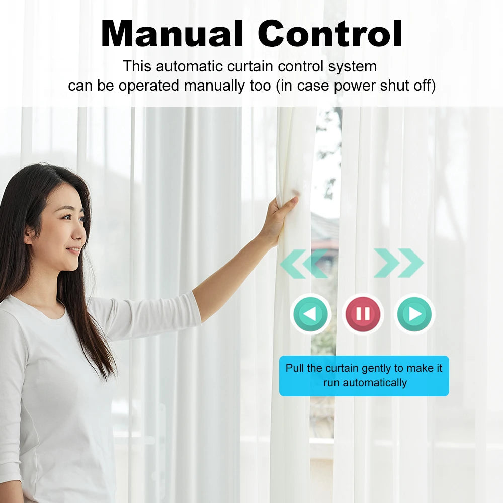 Tuya 155MM 4rd Smart Zigbee/WiFi Electric Curtain Shutter Motor – Silent Operation with App & Voice Control