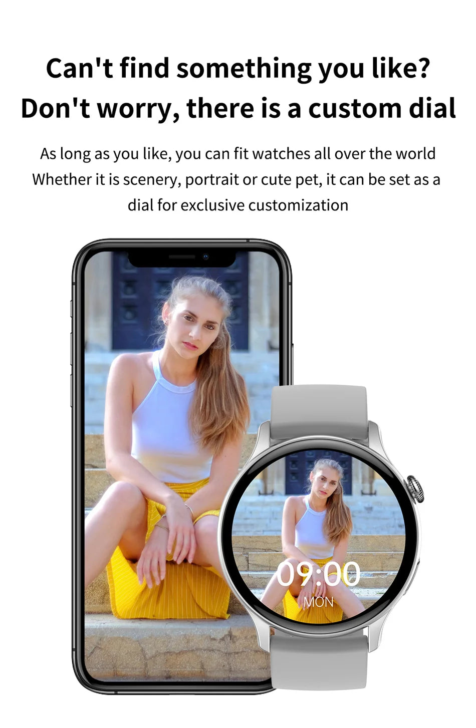 2024 True AMOLED Smartwatch for Women – Always-On Display, Voice Calling & Health Tracker