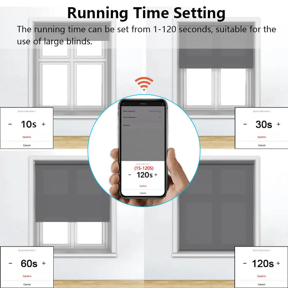 LoraTap Tuya Smart WiFi Curtain & Blinds Switch – Backlight Touch Panel for Roller Shutters