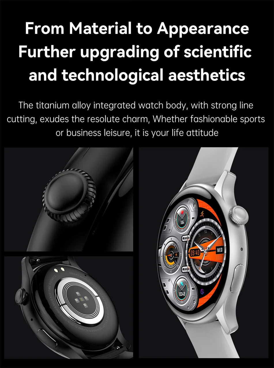 2024 True AMOLED Smartwatch for Women – Always-On Display, Voice Calling & Health Tracker