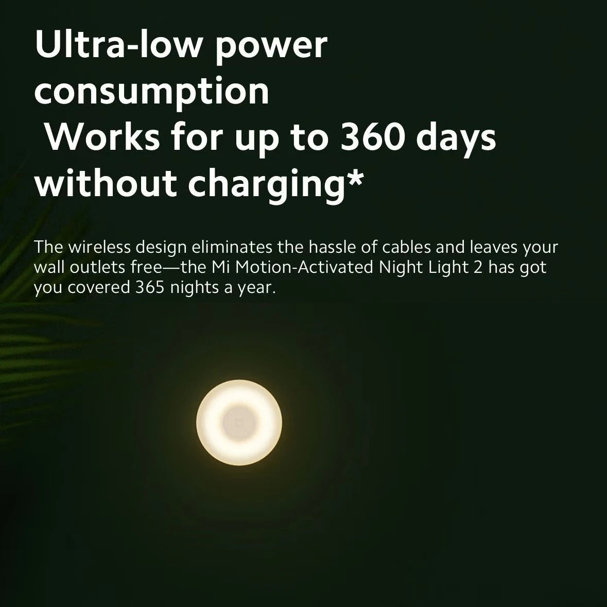 Original XIAOMI Mijia Night Light 2 β Motion Sensor Night Lamp with Adjustable Brightness