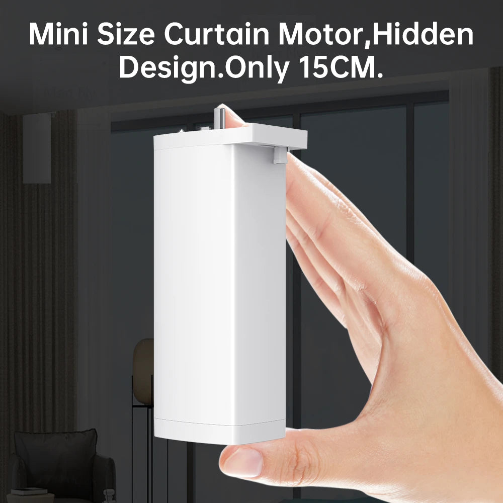Tuya 155MM 4rd Smart Zigbee/WiFi Electric Curtain Shutter Motor – Silent Operation with App & Voice Control