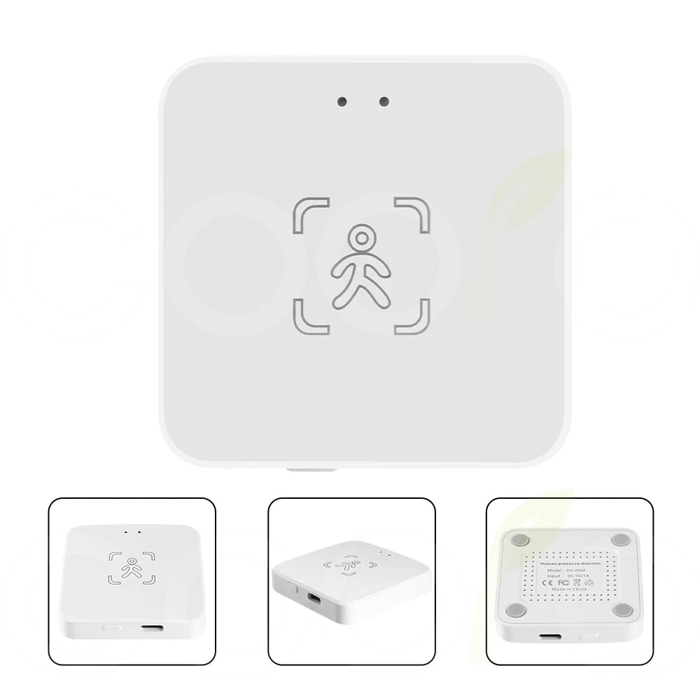 Tuya WiFi/Zigbee Human Presence Detector – Smart mmWave Radar & PIR Motion Sensor (DC5V)