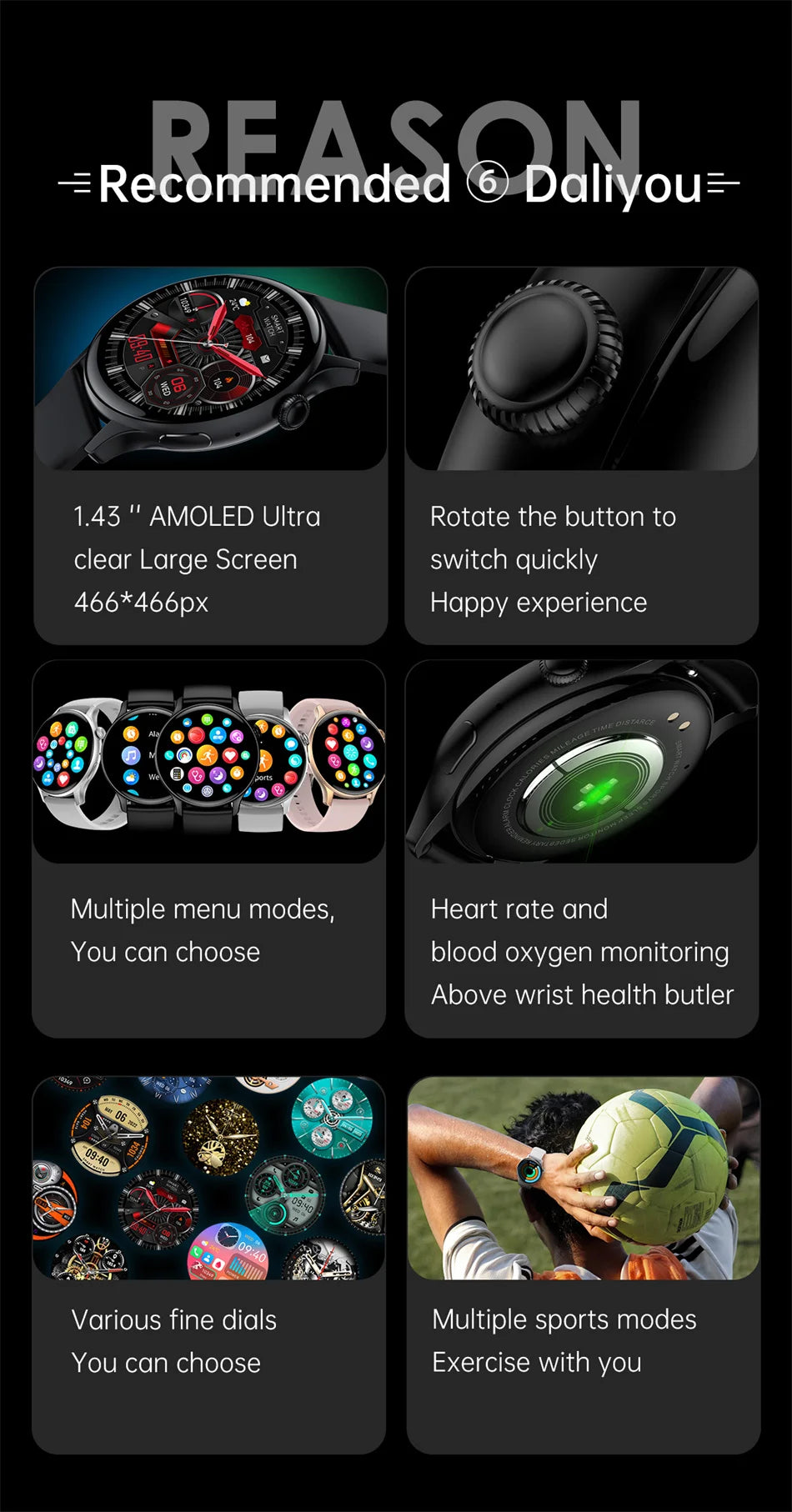 2024 True AMOLED Smartwatch for Women – Always-On Display, Voice Calling & Health Tracker