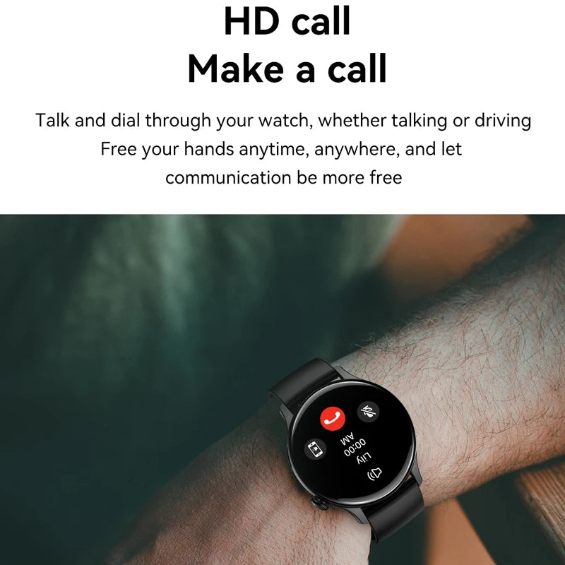 2024 True AMOLED Smartwatch for Women – Always-On Display, Voice Calling & Health Tracker