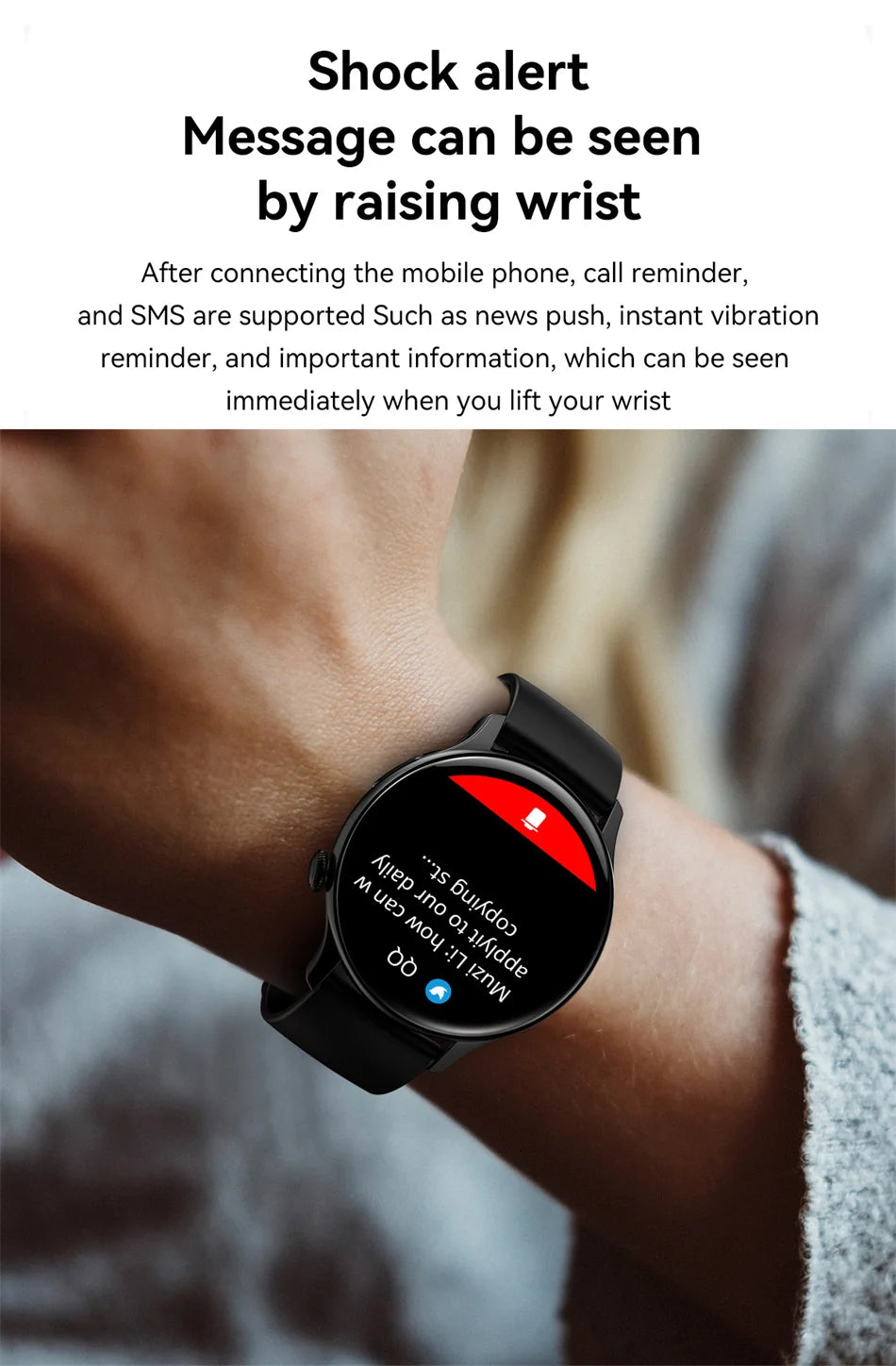 2024 True AMOLED Smartwatch for Women – Always-On Display, Voice Calling & Health Tracker