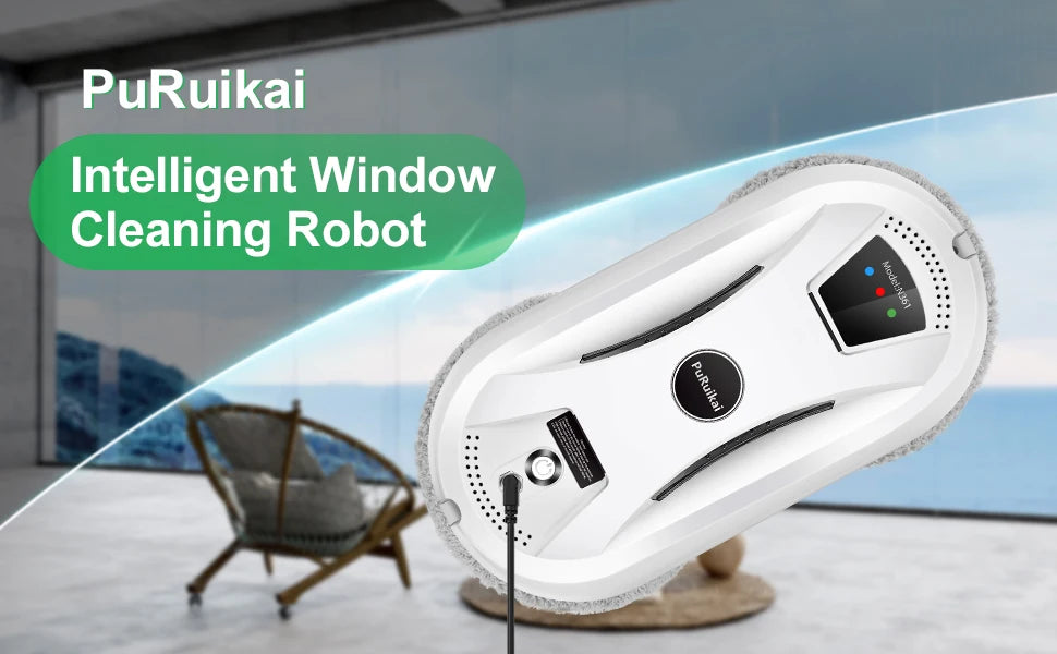 PuRuiKai Smart Window Cleaning Robot โ Automatic Glass Vacuum Cleaner