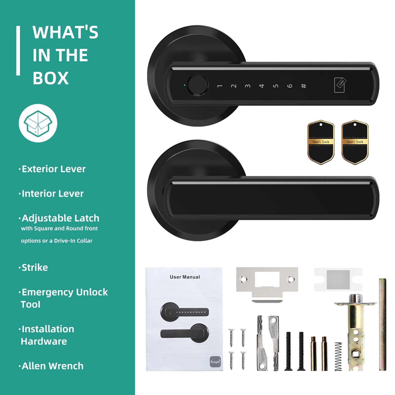 Viladepot Smart Fingerprint Door Lock – Keyless Entry with App & Touchscreen Keypad