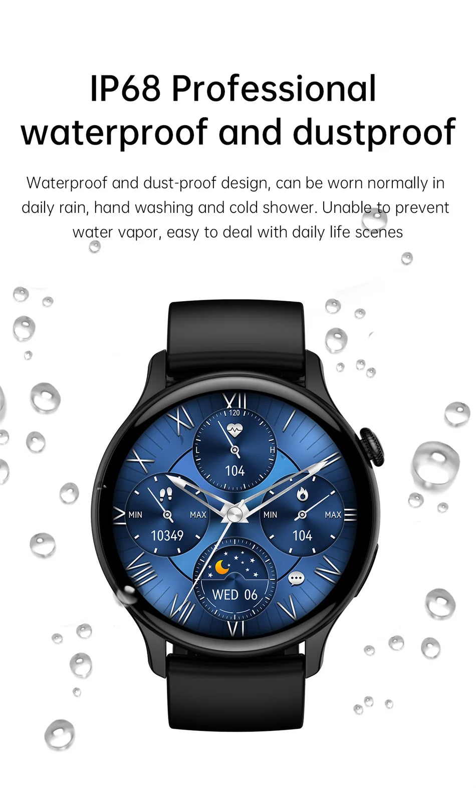 2024 True AMOLED Smartwatch for Women – Always-On Display, Voice Calling & Health Tracker