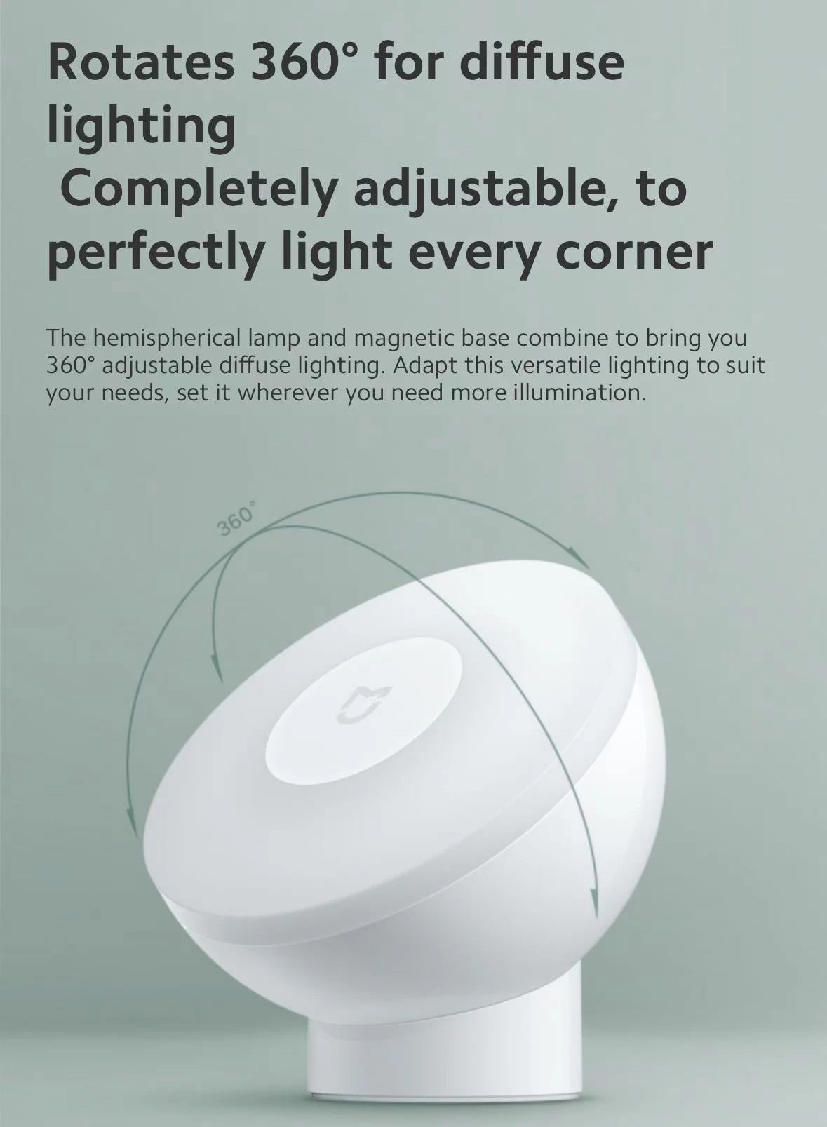 Original XIAOMI Mijia Night Light 2 β Motion Sensor Night Lamp with Adjustable Brightness
