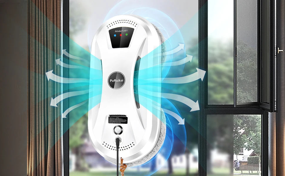 PuRuiKai Smart Window Cleaning Robot โ Automatic Glass Vacuum Cleaner