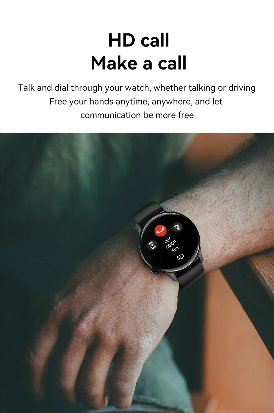2024 True AMOLED Smartwatch for Women – Always-On Display, Voice Calling & Health Tracker