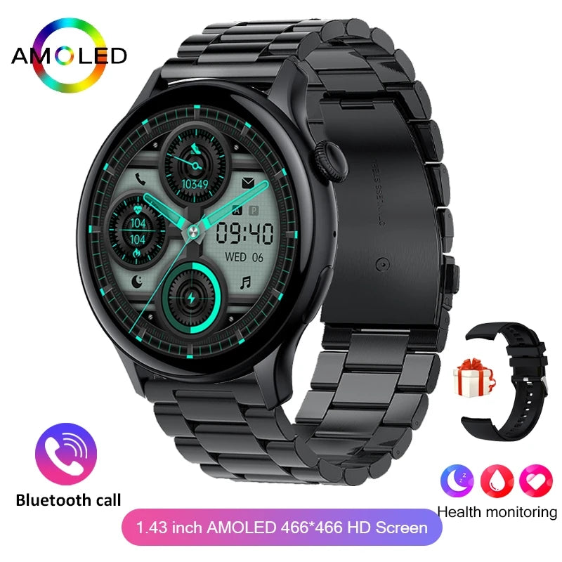 2024 True AMOLED Smartwatch for Women – Always-On Display, Voice Calling & Health Tracker