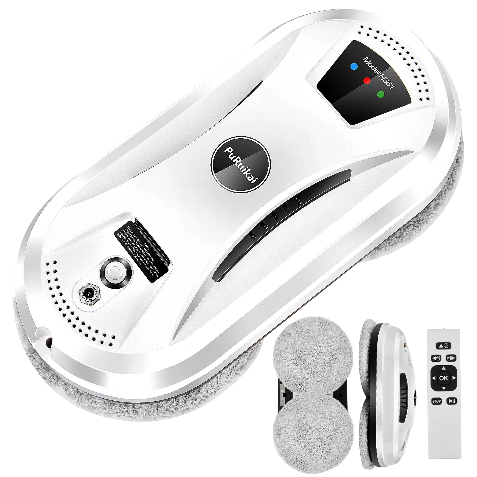 PuRuiKai Smart Window Cleaning Robot – Automatic Glass Vacuum Cleaner